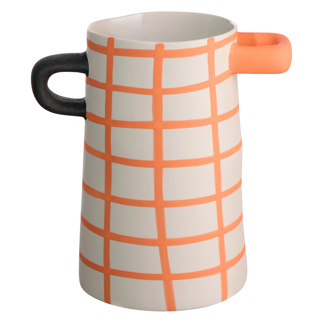 Vase rayé orange H17 ASA