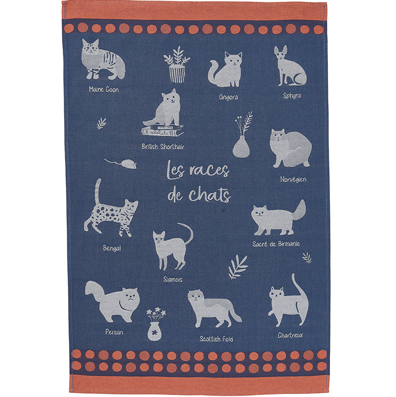 Torchon 50*75 Chats COUCKE