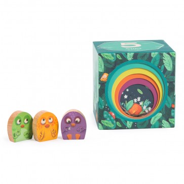 Cubes carton empilables "Dans la jungle" MR