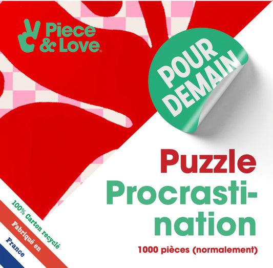 Puzzle Procrastination 1000 pièces PIECE & LOVE