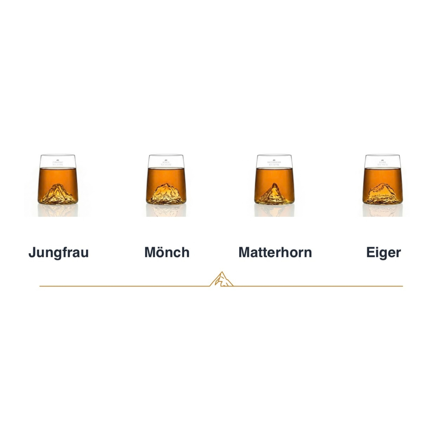 Verre à shooter x4 Design Topo ALASKAN