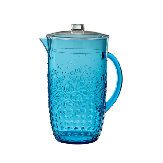 Pichet plastique bleu JLINE
