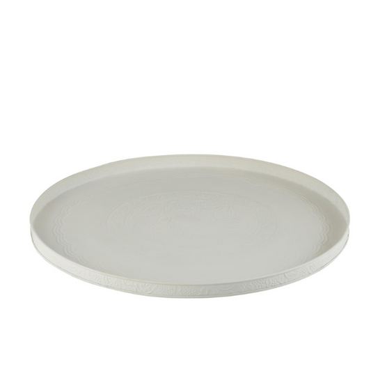 Plateau rond blanc métal diam60 JLINE