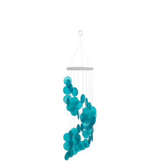 Carillon coquillages turquoise JLINE