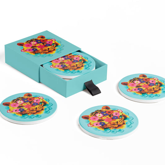 dessous de verre x4 Masktiger GANGZAÏ