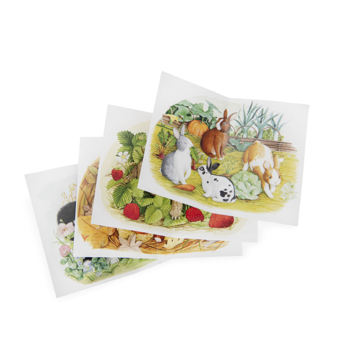 4 minis puzzles animaux MR