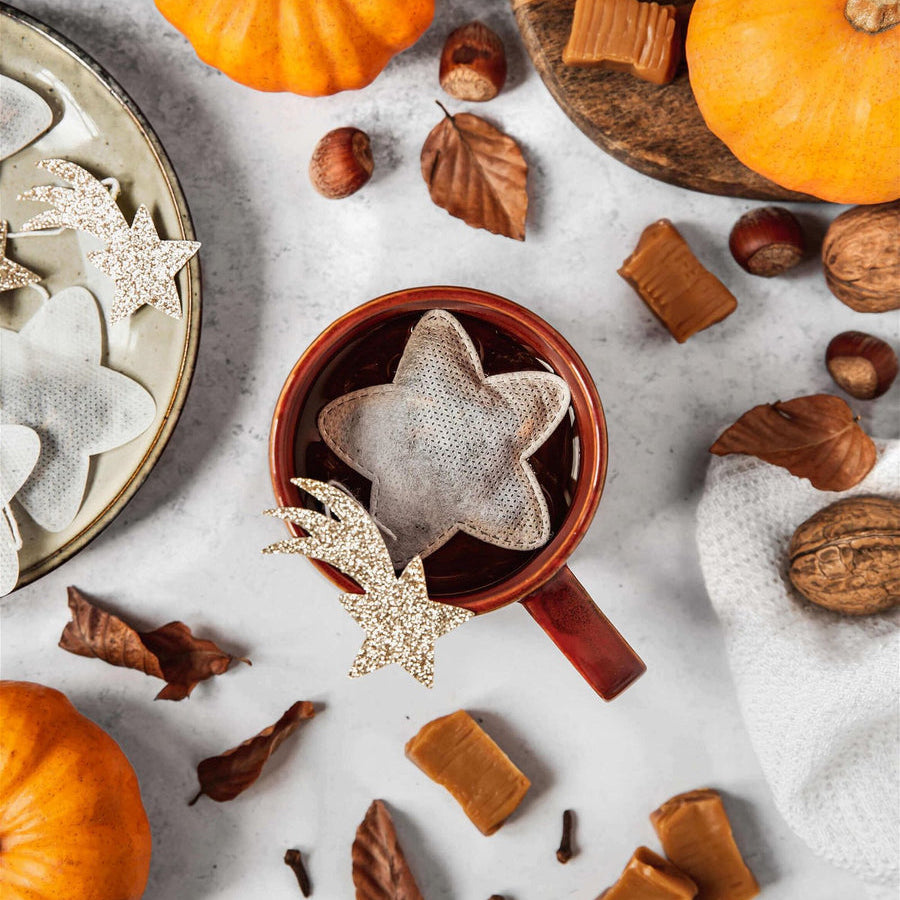 5 sachets thé forme étoile