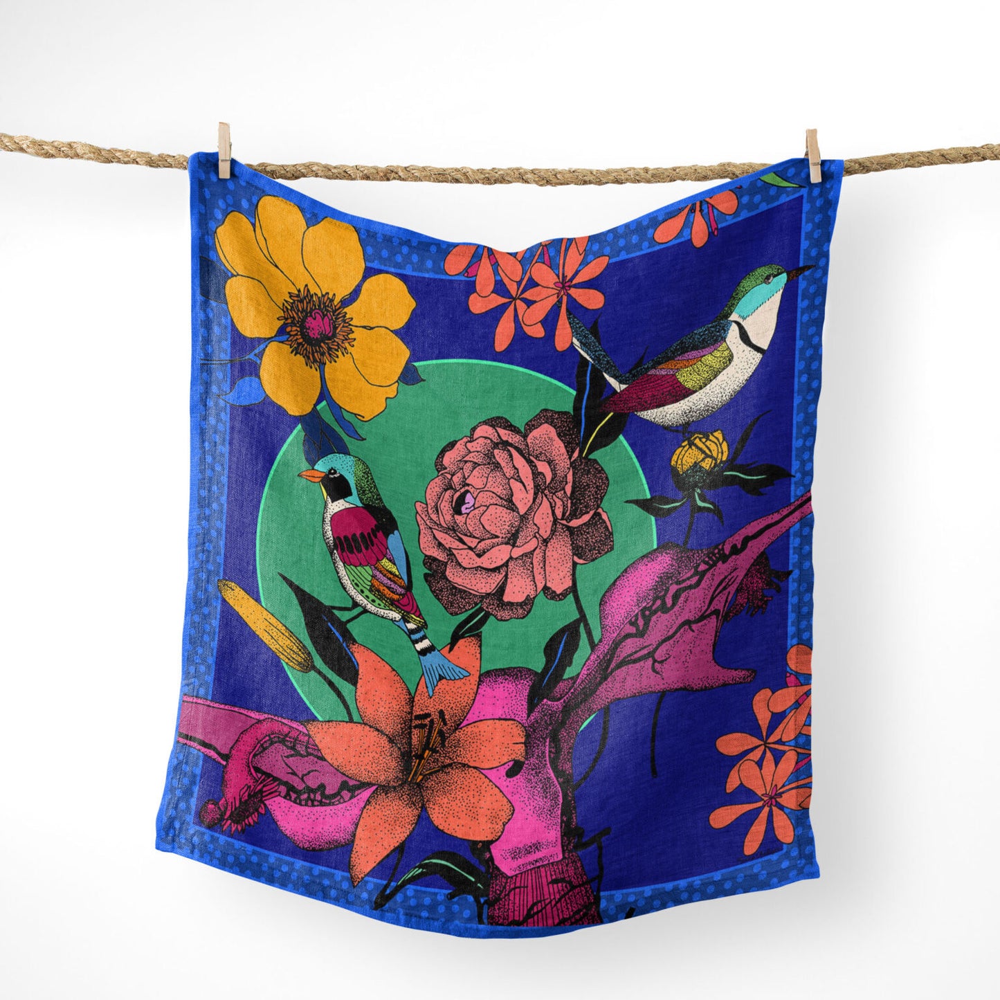 Foulard Fauna Flora Les Marineries
