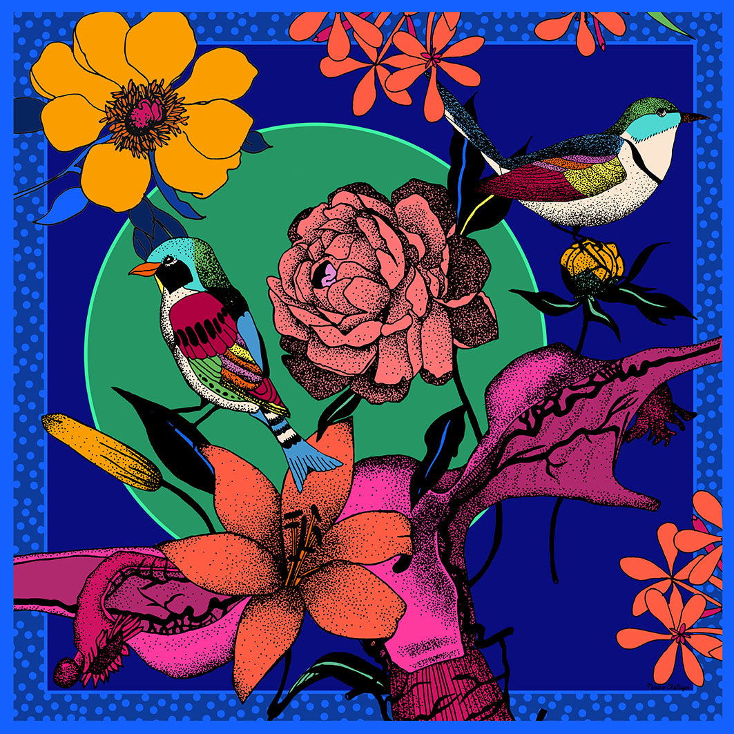 Foulard Fauna Flora Les Marineries