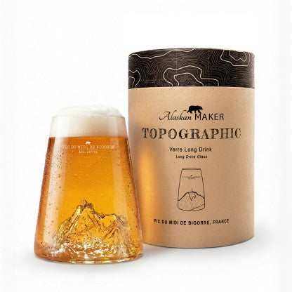 Verre 450ML Design Topo ALASKAN