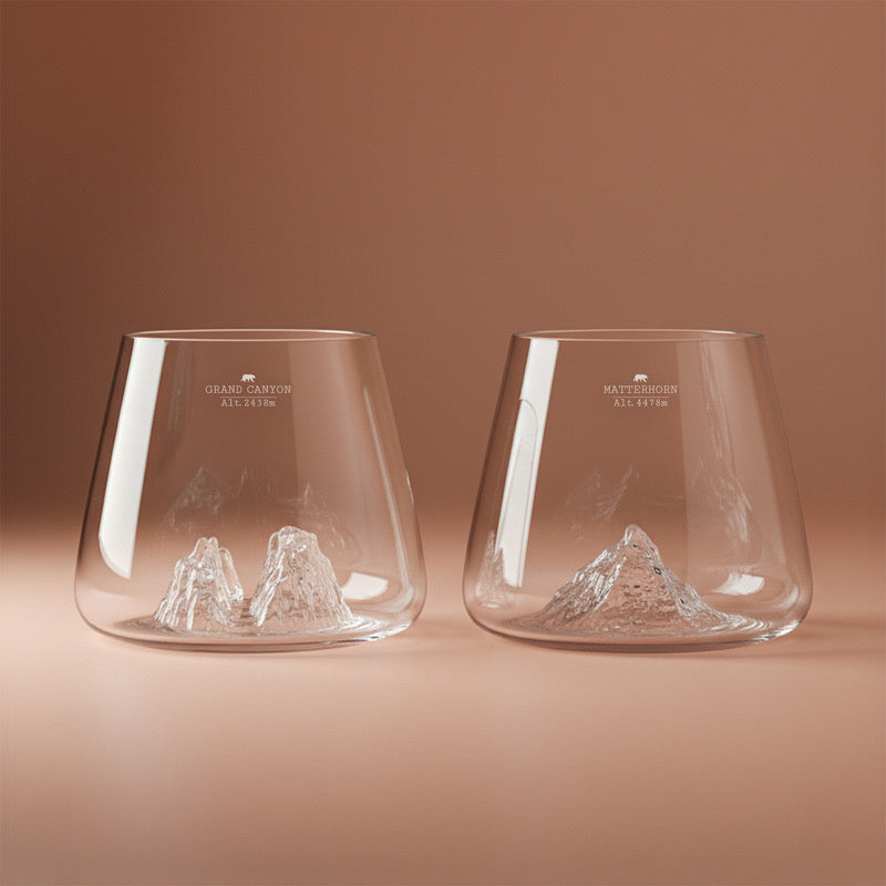 Verre x2 350ML Design Topo ALASKAN
