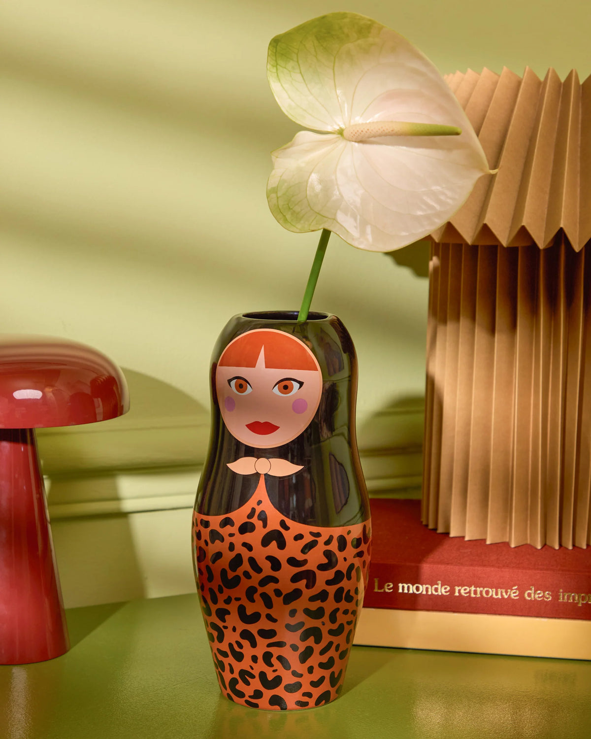Vase Poupée léopard FLUID MARKET