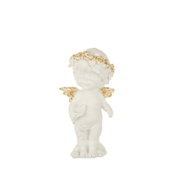 Ange debout blanc/or JLINE