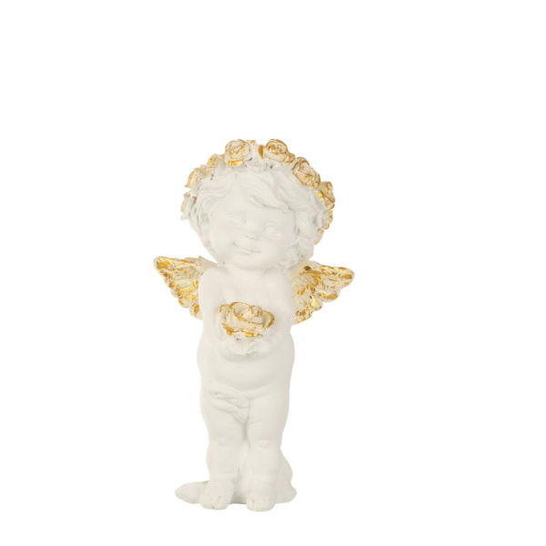 Ange debout blanc/or JLINE