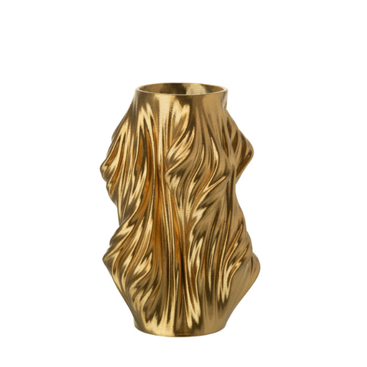 Vase effet 3D or JLINE