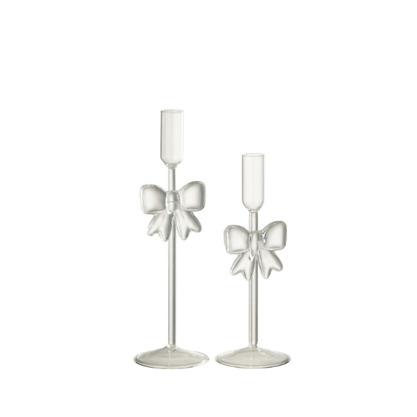 Chandelier en verre avec nœud x2 JLINE