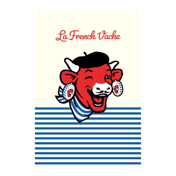 Torchon 50*75 LA VACHE QUI RIT® Le beret COUCKE
