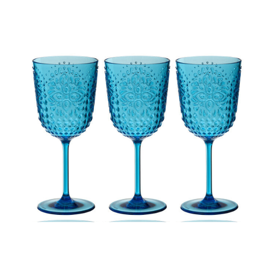 Verre plastique bleu JLINE