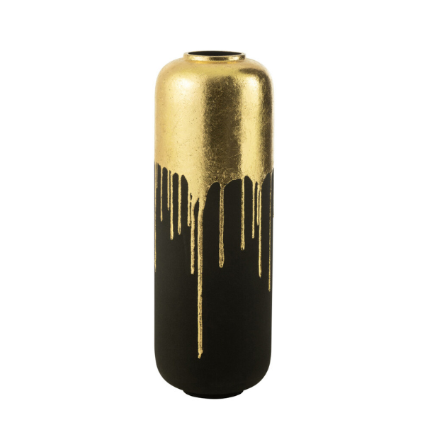 Vase noir/or JLINE