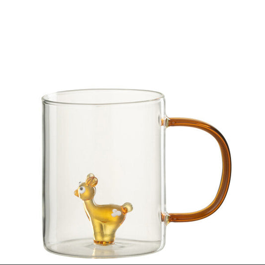 Tasse en verre Renne/Sapin JLINE