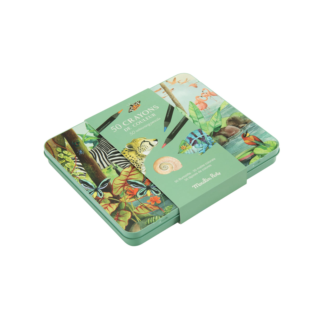 Crayon x50 boite métal MR