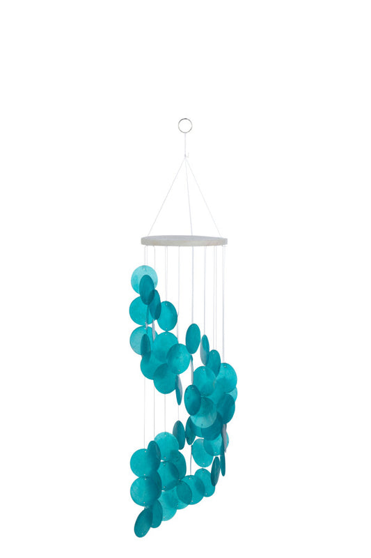 Carillon coquillages turquoise JLINE