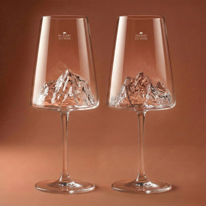 Verre à vin x2 Design Topo ALASKAN