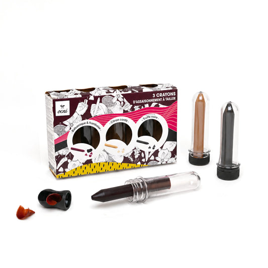 Coffret 3 crayons Gourmet gourmand OCNI