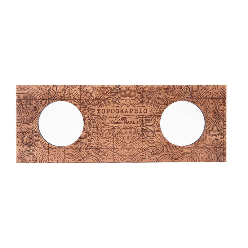 Présentoir bois 2 verres ALASKAN