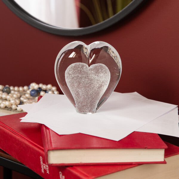 Presse papier COEUR blanc JLINE