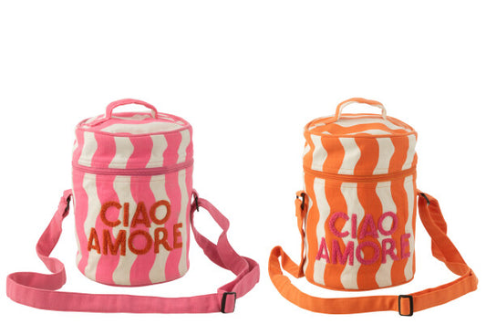 Sac isotherme rose/orange ciao amore JLINE