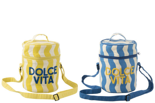 Sac isotherme bleu/jaune dolce vita JLINE