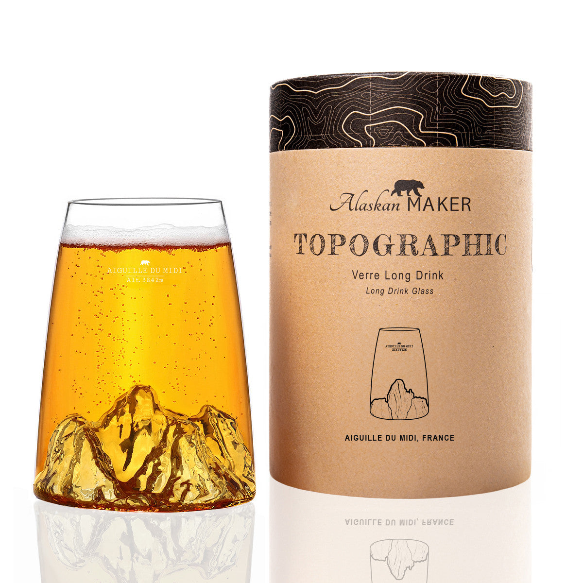 Verre 450ML Design Topo ALASKAN