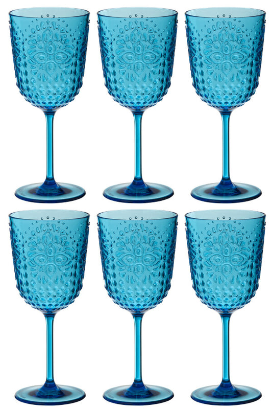 Verre plastique bleu JLINE